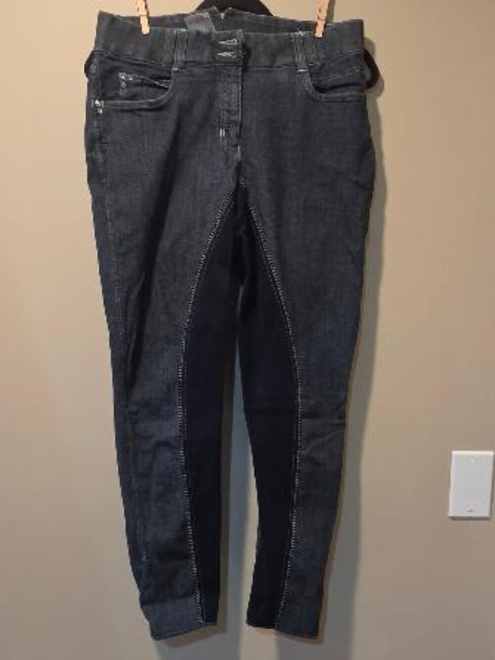 HKM Pro Team "Miss Blink" Denim Full-seat Riding (Equestrian) Breeches